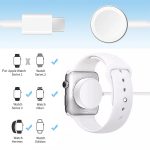 1m USB Magnetic Fast Charger Charging Cable for Watch Apple Series Ultra/8/7/6/SE/SE2/5/4/3/2(White)