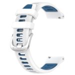Για Amazfit GTS 4 22mm Cross Texture λουράκι  με πόρπη από σιλικόνη δύο χρωμάτων (Λευκό+Μπλε) - Image 2