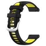 Για Amazfit GTS 4 22mm Cross Texture λουράκι  ρολογιού με πόρπη από σιλικόνη δύο χρωμάτων (Μαύρο+πράσινο) - Image 2