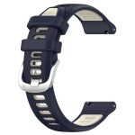 Για Amazfit GTS 4 22mm Cross Texture λουράκι  ρολογιού με πόρπη από σιλικόνη δύο χρωμάτων (Midnight Blue + Starlight) - Image 2