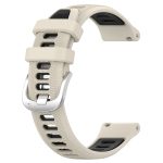 Για Amazfit GTS 4 22mm Cross Texture λουράκι  ρολογιού με πόρπη από σιλικόνης δύο χρωμάτων (Starlight+Black) - Image 2
