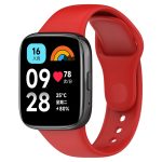 For Redmi Watch 3 Lite Sports Solid Color Silicone Replacement Watch Band(Red)
