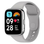For Redmi Watch 3 Lite Sports Solid Color Silicone Replacement Watch Band(Grey)