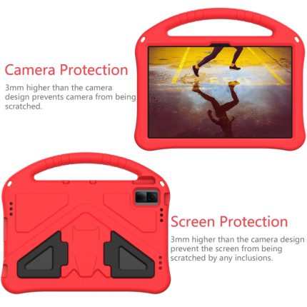For Xiaomi Redmi Pad SE 11 EVA Shockproof Tablet Case with Holder(Red)