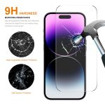 For iPhone 15 Pro Max ENKAY 0.26mm 9H 2.5D High Aluminum-silicon Tempered Glass Film - Image 3