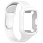 For Redmi Watch 3 Active Integrated Fully Enclosed Silicone Watch Band(White) - Image 2