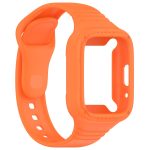 For Redmi Watch 3 Active Integrated Fully Enclosed Silicone Watch Band(Orange) - Image 2