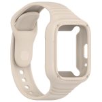 For Redmi Watch 3 Active Integrated Fully Enclosed Silicone Watch Band(Ivory White) - Image 2
