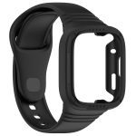 For Redmi Watch 3 Integrated Fully Enclosed Silicone Watch Band(Black) - Image 2