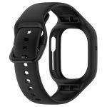 For Honor Watch 4 Integrated Fully Enclosed Silicone Watch Band(Black) - Image 3