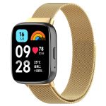 For Redmi Watch 3 Lite Milan Magnetic Steel Mesh Watch Band(Gold)