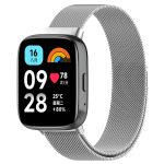 For Redmi Watch 3 Active Milan Magnetic Steel Mesh Watch Band(Silver)