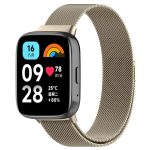 For Redmi Watch 3 Active Milan Magnetic Steel Mesh Watch Band(Starlight Color)