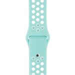 Για Apple Watch Series 9&8&7 41mm / SE 3&SE 2&6&SE&5&4 40mm / 3&2&1 38mm Μοντέρνο κλασικό λουράκι  σιλικόνης (Λευκό πράσινο) - Image 3