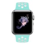Για Apple Watch Series 9&8&7 41mm / SE 3&SE 2&6&SE&5&4 40mm / 3&2&1 38mm Μοντέρνο κλασικό λουράκι  σιλικόνης (Λευκό πράσινο) - Image 7