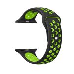 Για Apple Watch Series 7 41mm / 6 & SE & 5 & 4 40mm / 3 & 2 & 1 38mm μοντέρνο κλασικό λουράκι σιλικόνης (Μαύρο πράσινο) - Image 5