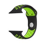 Για Apple Watch Series 7 41mm / 6 & SE & 5 & 4 40mm / 3 & 2 & 1 38mm μοντέρνο κλασικό λουράκι σιλικόνης (Μαύρο πράσινο) - Image 6