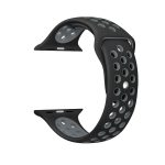 Για Apple Watch Series 9&8&7 41mm / SE 3&SE 2&6&SE&5&4 40mm / 3&2&1 38mm Μοντέρνο κλασικό λουράκι σιλικόνης (Μαύρο γκρι) - Image 2