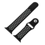 Για Apple Watch Series 9&8&7 41mm / SE 3&SE 2&6&SE&5&4 40mm / 3&2&1 38mm Μοντέρνο κλασικό λουράκι σιλικόνης (Μαύρο γκρι) - Image 4