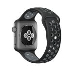 Για Apple Watch Series 9&8&7 41mm / SE 3&SE 2&6&SE&5&4 40mm / 3&2&1 38mm Μοντέρνο κλασικό λουράκι σιλικόνης (Μαύρο γκρι) - Image 6
