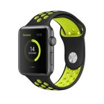 Για Apple Watch Series 7 41mm / 6 & SE & 5 & 4 40mm / 3 & 2 & 1 38mm μοντέρνο κλασικό λουράκι σιλικόνης (Μαύρο κίτρινο) - Image 5