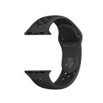 Για Apple Watch Series 9&8&7 41mm / SE 3&SE 2&6&SE&5&4 40mm / 3&2&1 38mm μοντέρνο κλασικό λουράκι σιλικόνης (Μαύρο) - Image 5