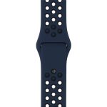 Για Apple Watch Series 9&8&7 41mm / SE 3&SE 2&6&SE&5&4 40mm / 3&2&1 38mm Μοντέρνο κλασικό λουράκι σιλικόνης (Μπλε Μαύρο) - Image 6