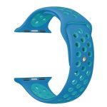 Για Apple Watch Series 7 41mm / 6 & SE & 5 & 4 40mm / 3 & 2 & 1 38mm μοντέρνο κλασικό λουράκι  σιλικόνης (Μπλε) - Image 4