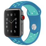 Για Apple Watch Series 7 41mm / 6 & SE & 5 & 4 40mm / 3 & 2 & 1 38mm μοντέρνο κλασικό λουράκι  σιλικόνης (Μπλε) - Image 6