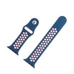 Για Apple Watch Series 7 41mm / 6 & SE & 5 & 4 40mm / 3 & 2 & 1 38mm μοντέρνο  κλασικό λουράκι  σιλικόνης (Μπλε πούδρα) - Image 2