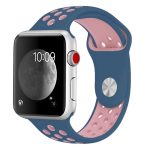 Για Apple Watch Series 7 41mm / 6 & SE & 5 & 4 40mm / 3 & 2 & 1 38mm μοντέρνο  κλασικό λουράκι  σιλικόνης (Μπλε πούδρα)