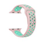 Για Apple Watch Series 9&8&7 41mm / SE 3&SE 2&6&SE&5&4 40mm / 3&2&1 38mm Μοντέρνο κλασικό λουράκι σιλικόνης (ροζ πράσινο) - Image 3