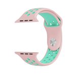 Για Apple Watch Series 9&8&7 41mm / SE 3&SE 2&6&SE&5&4 40mm / 3&2&1 38mm Μοντέρνο κλασικό λουράκι σιλικόνης (ροζ πράσινο) - Image 4