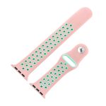 Για Apple Watch Series 9&8&7 41mm / SE 3&SE 2&6&SE&5&4 40mm / 3&2&1 38mm Μοντέρνο κλασικό λουράκι σιλικόνης (ροζ πράσινο) - Image 5