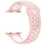 Για Apple Watch Series 7 41mm / 6 & SE & 5 & 4 40mm / 3 & 2 & 1 38mm μοντέρνο κλασικό λουράκι σιλικόνης (ροζ λευκό) - Image 5