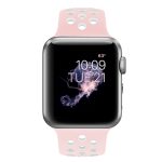 Για Apple Watch Series 7 41mm / 6 & SE & 5 & 4 40mm / 3 & 2 & 1 38mm μοντέρνο κλασικό λουράκι σιλικόνης (ροζ λευκό) - Image 6