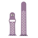 Για Apple Watch Series 7 41mm / 6 & SE & 5 & 4 40mm / 3 & 2 & 1 38mm μοντέρνο κλασικό λουράκι  σιλικόνης (Purple Powder) - Image 2