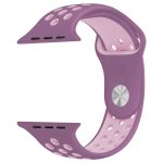 Για Apple Watch Series 7 41mm / 6 & SE & 5 & 4 40mm / 3 & 2 & 1 38mm μοντέρνο κλασικό λουράκι  σιλικόνης (Purple Powder) - Image 5