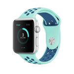 Για Apple Watch Series 9&8&7 41mm / SE 3&SE 2&6&SE&5&4 40mm / 3&2&1 38mm Μοντέρνo  κλασικo λουράκι ρολογιών (πράσινο μπλε)