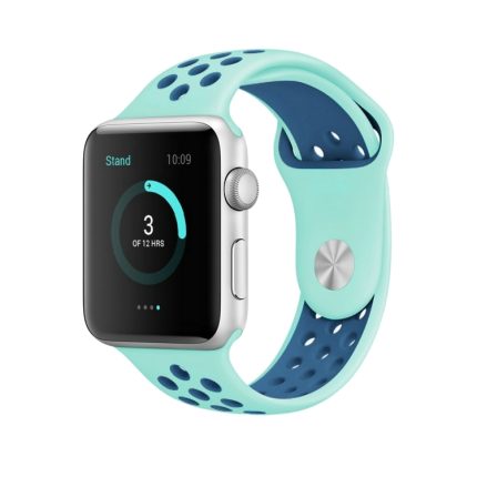 Για Apple Watch Series 9&8&7 41mm / SE 3&SE 2&6&SE&5&4 40mm / 3&2&1 38mm Μοντέρνo  κλασικo λουράκι ρολογιών (πράσινο μπλε)