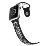 Για Apple Watch Series 9&8&7 41mm / SE 3&SE 2&6&SE&5&4 40mm / 3&2&1 38mm Μοντέρνο κλασικό λουράκι σιλικόνης (Μαύρο Λευκό) - Image 4