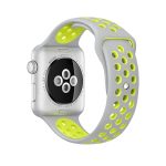 Για Apple Watch Series 7 41mm / 6 & SE & 5 & 4 40mm / 3 & 2 & 1 38mm μοντέρνο κλασικό λουράκι  σιλικόνης (Γκρι κίτρινο) - Image 2