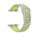 Για Apple Watch Series 7 41mm / 6 & SE & 5 & 4 40mm / 3 & 2 & 1 38mm μοντέρνο κλασικό λουράκι  σιλικόνης (Γκρι κίτρινο) - Image 3
