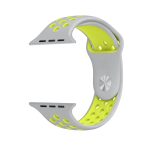 Για Apple Watch Series 7 41mm / 6 & SE & 5 & 4 40mm / 3 & 2 & 1 38mm μοντέρνο κλασικό λουράκι  σιλικόνης (Γκρι κίτρινο) - Image 4