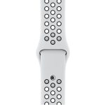 Για Apple Watch Series 9&8&7 41mm / SE 3&SE 2&6&SE&5&4 40mm / 3&2&1 38mm Μοντέρνο κλασικό λουράκι  σιλικόνης (λευκό μαύρο) - Image 4