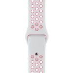 Για Apple Watch Series 7 41mm / 6 & SE & 5 & 4 40mm / 3 & 2 & 1 38mm μοντέρνο κλασικό λουράκι σιλικόνης (Λευκό ροζ - Image 3