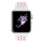 Για Apple Watch Series 7 41mm / 6 & SE & 5 & 4 40mm / 3 & 2 & 1 38mm μοντέρνο κλασικό λουράκι σιλικόνης (Λευκό ροζ - Image 6