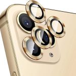 Για iPhone 12 Pro Max ENKAY Hat-Prince κράμα αλουμινίου + κάλυμμα φακού κάμερας από σκληρυμένο γυαλί Προστατευτικό πλήρους κάλυψης (χρυσό)