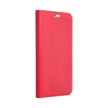 Χρυσή θήκη LUNA Book για IPHONE 15 κόκκινη