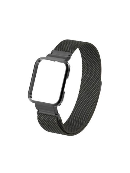 Milanese Λουράκι Ανοξείδωτο Ατσάλι Μαύρο (Redmi Watch 2)